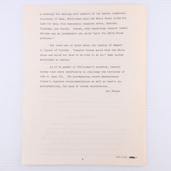 John W. Dean III Watergate Vol 3, I Hope The President Is Forgiven 12" LP Record - Picture 6 of 12